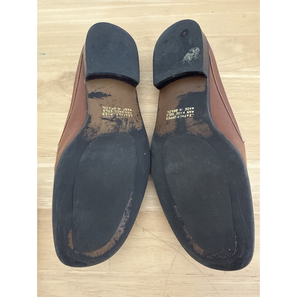 Vintage Liz Claiborne Leather Loafers Size 8.5 Brown Slip On Preppy Classic - Picture 8 of 8